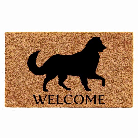 Calloway Mills Entrance Mat, Coir, Natural, Black 105612436